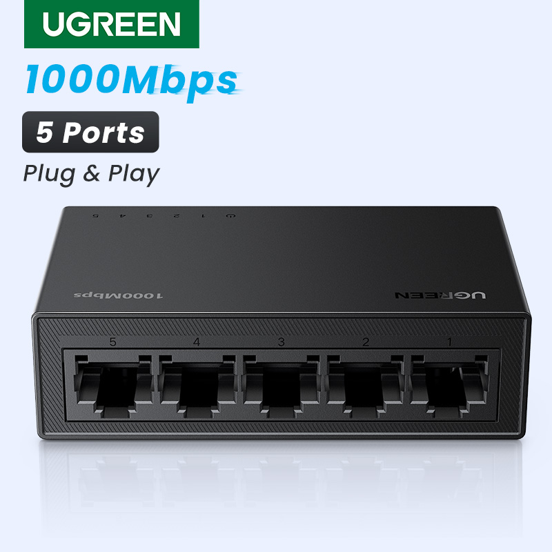 Ethernet Switch 8 Port - UGREEN 이더넷 스위치, 라우터 랜 허브용,