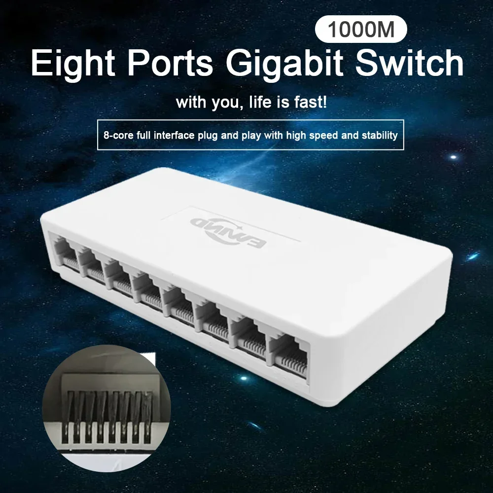 Ethernet Switch 8 Port - 새로운 10/100/1000Mbps 이더넷 스위치 8 포트