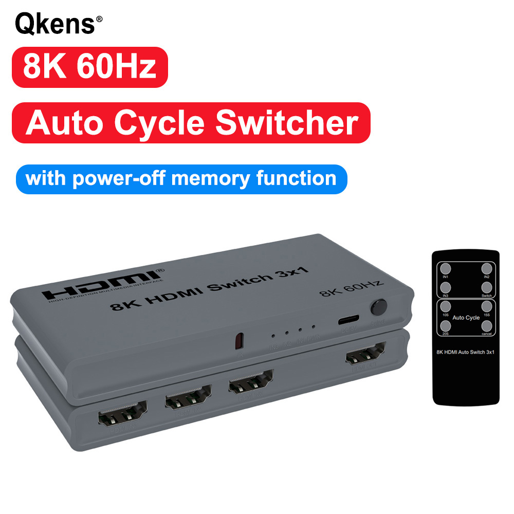 8K 60Hz 3x1 자동 스위치 사이클 디스플레이 H - Hdmi Matrix Switch 리뷰 및 가격