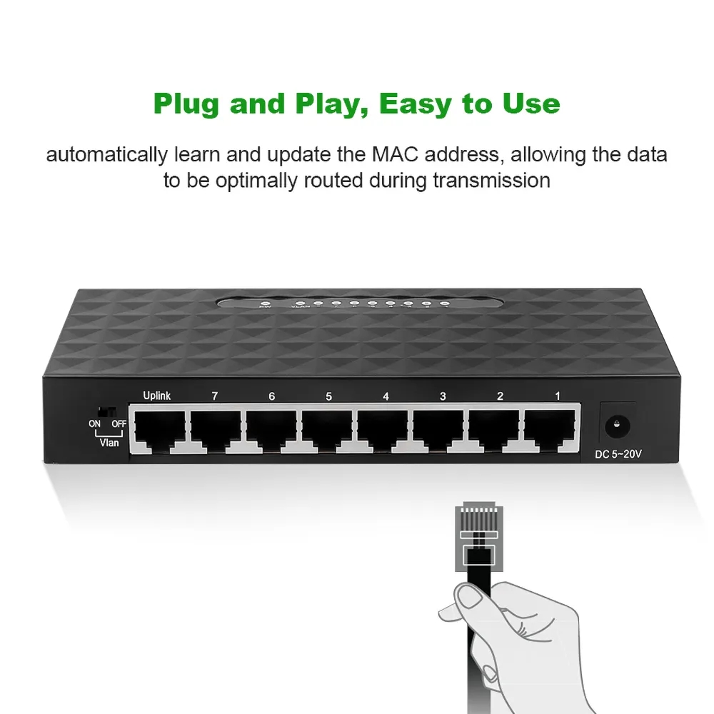 8 포트 기가비트 데이터 스위치 1000M 네트워크 허 - Ethernet Switch 8 Port 리뷰 및 가격
