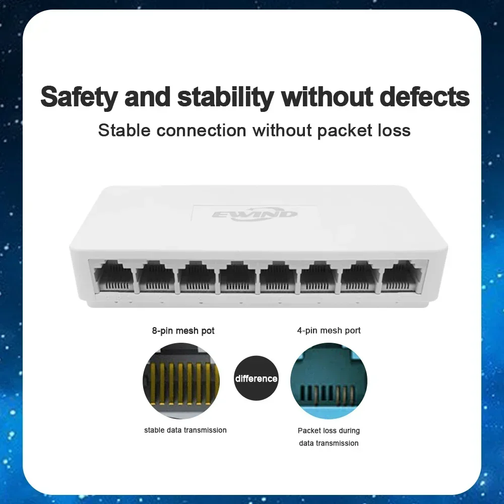 새로운 10/100/1000Mbps 이더넷 스위치 8  - Ethernet Switch 8 Port 리뷰 및 가격